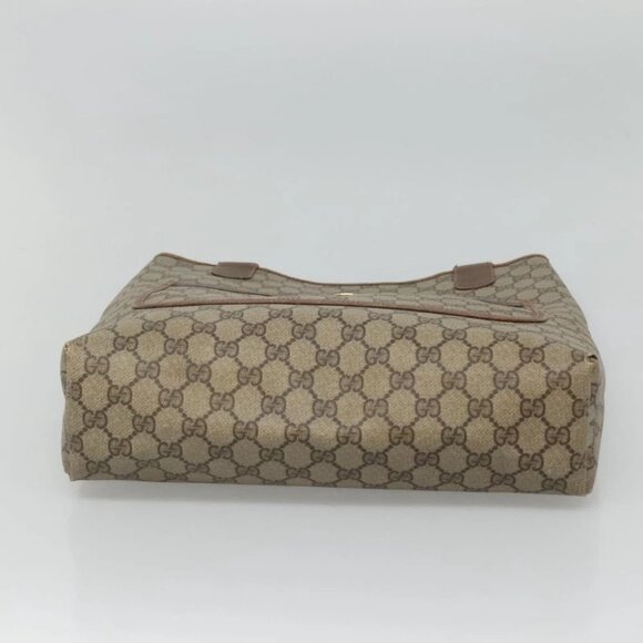 GUCCI GG Supreme Web Sherry Line Bag PVC Beige Green Red - Picture 5 of 15